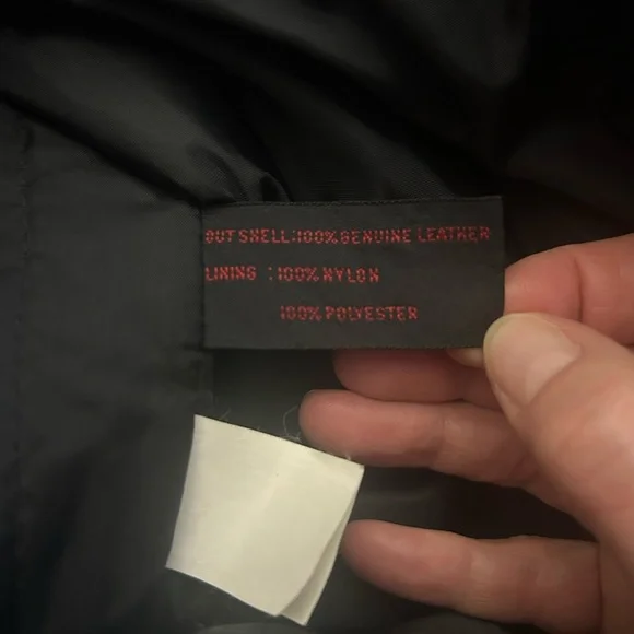 General Clothing Company Black Leather Coat. Vintage - Picture 11 of 12